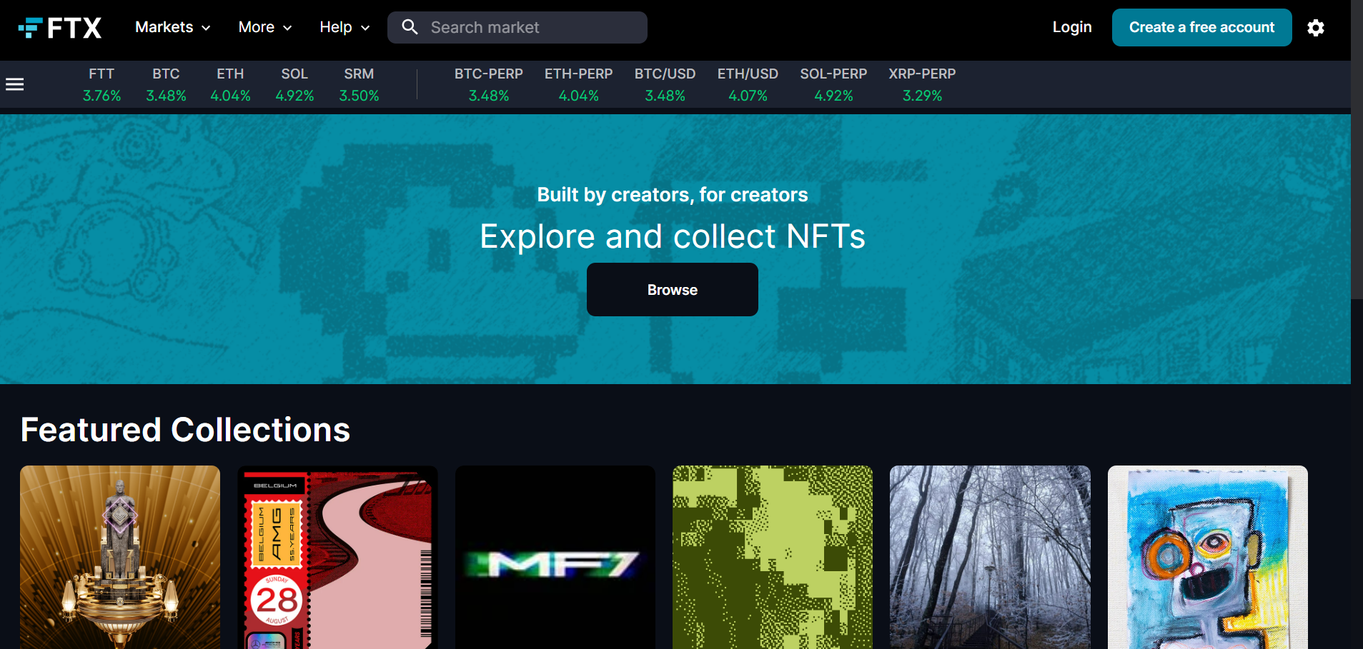 nft marketplace - ftx