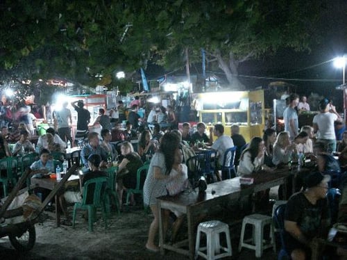 gili trawangan night market, a tourist attraction in lombok