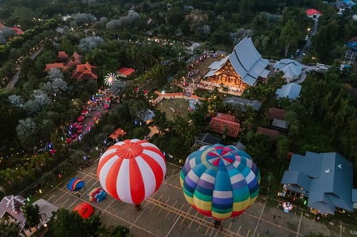 hot air balloon ride, a fun activity in chiang mai