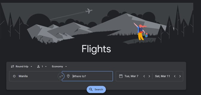 how to find cheap flights - use flight search engines