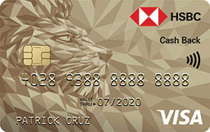 parts of a credit card - hsbc gold visa cashback