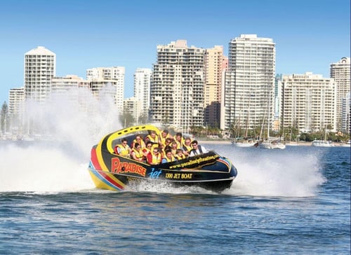 jet boating is a popular activity among tourists in gold coast