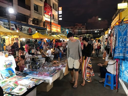 krabi town night market, an attraction in krabi