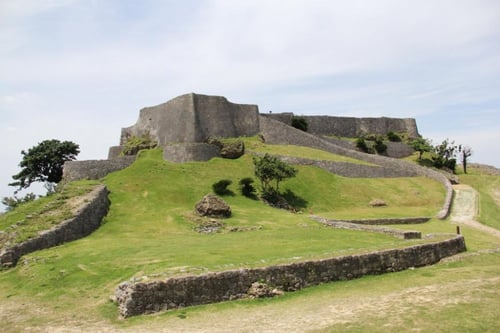 outer perimeter of nakagusuku castle ruins