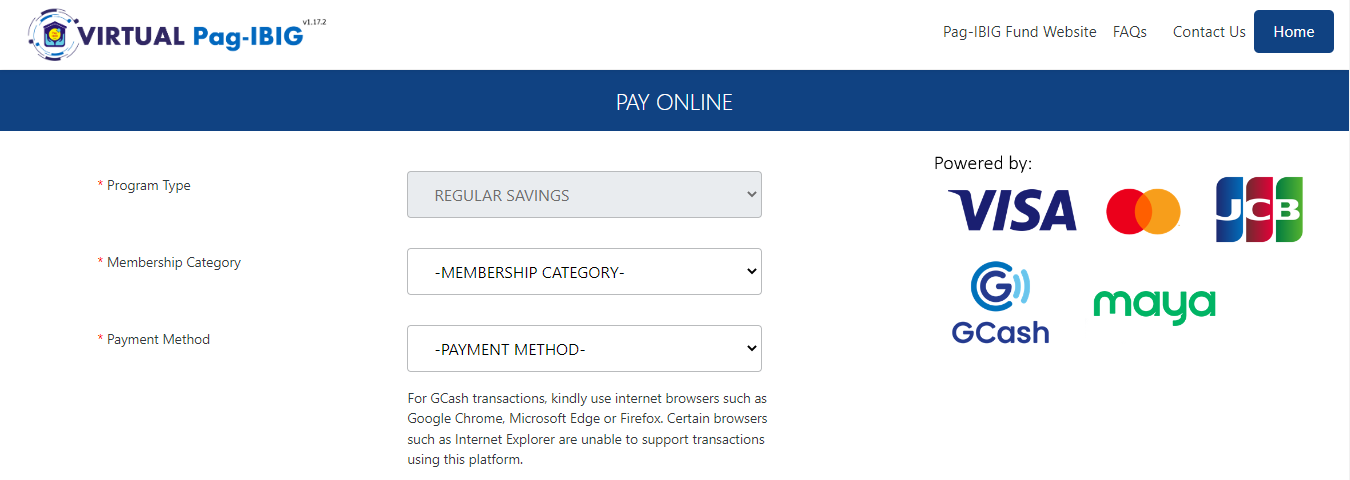 pay bills online - Virtual Pag-IBIG