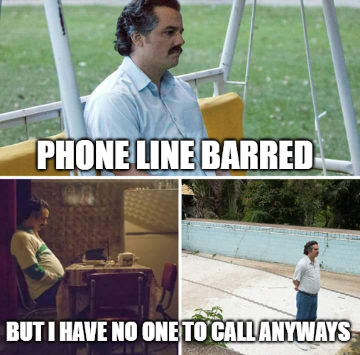 phone line barred