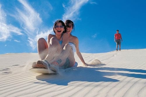 sandboarding and fun things to do in Perth with kids
