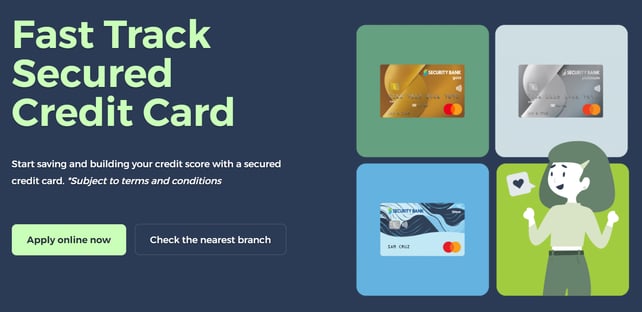 security bank credit card application - fast track