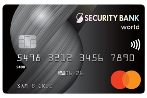 security bank platinum vs world mastercard review - world features