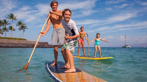 stand-up paddleboarding, one of the things to do in lombok