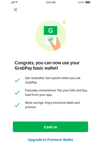 grabPay philippines - how to activate basic grabpay account