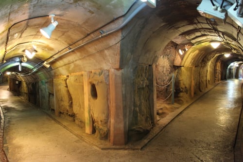 the hallways of the japan underground headquarters