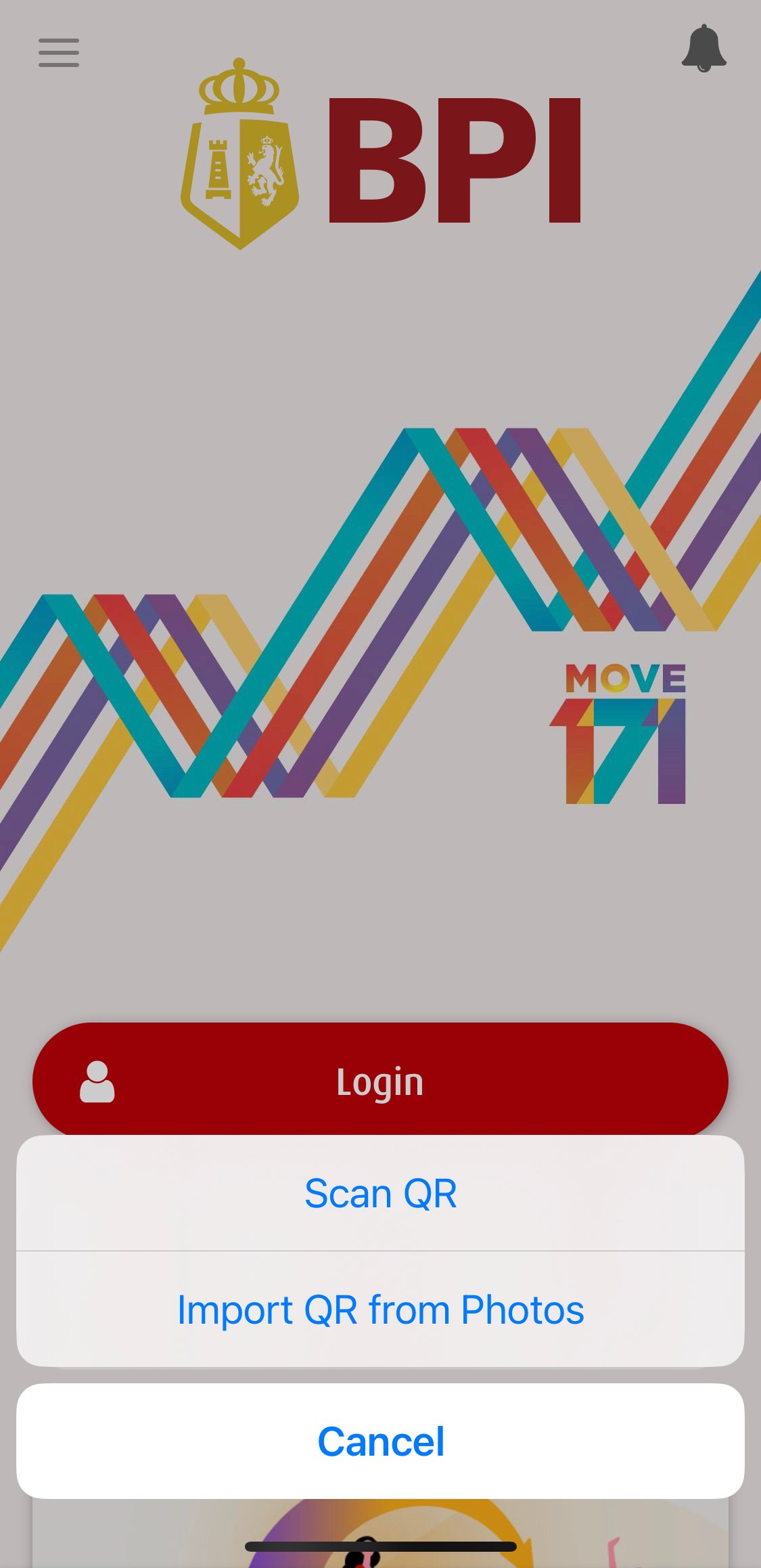 bpi online banking - transfer via qr