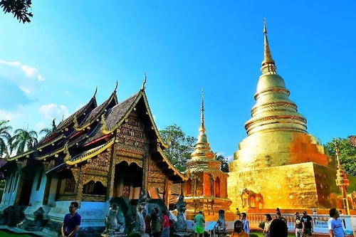 wat phra singh, a tourist attraction in chiang mai