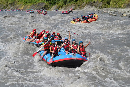 whitewater rafting at the Xiuguluan River