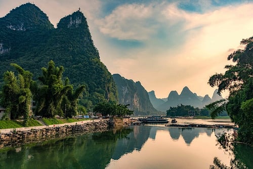 yangshuo at daybreak