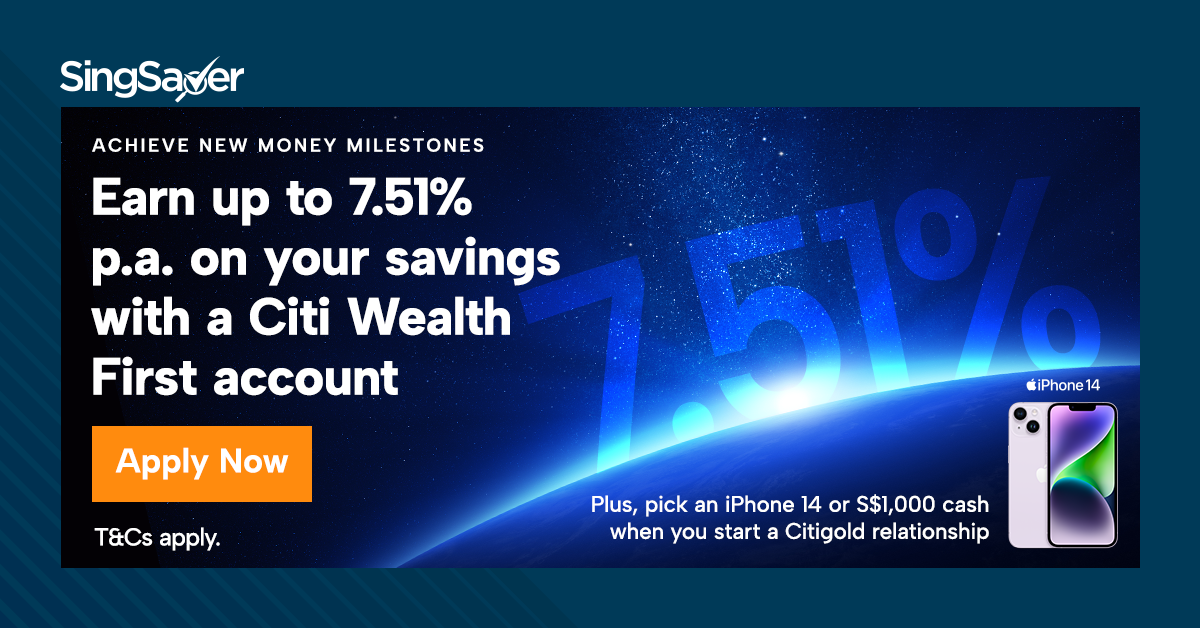 Citigold Promotion Get S1,000 Cash, iPhone 14, Or Airwheel SE3T