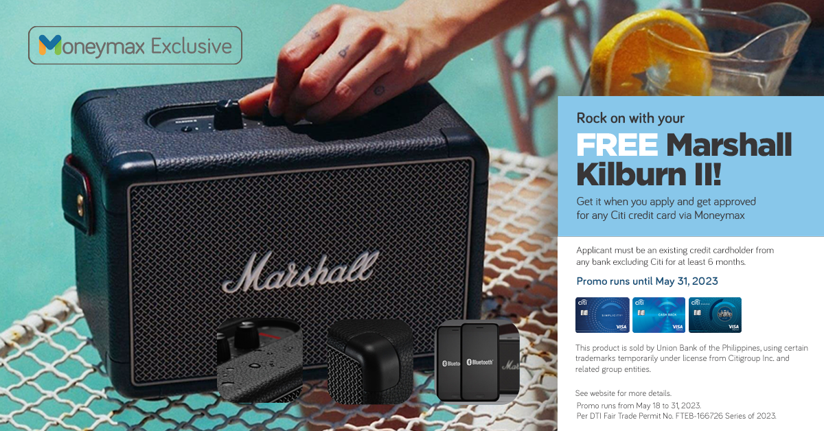 Moneymax Citibank Promo 2023: Get a Free Marshall Speaker!