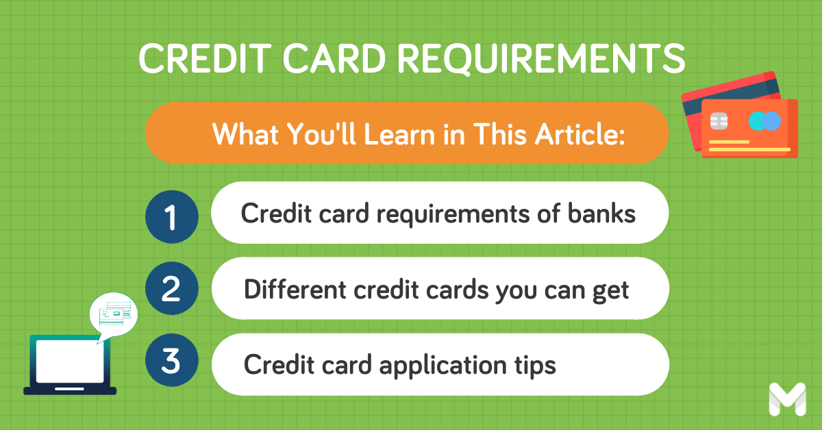 credit card requirements l Moneymax