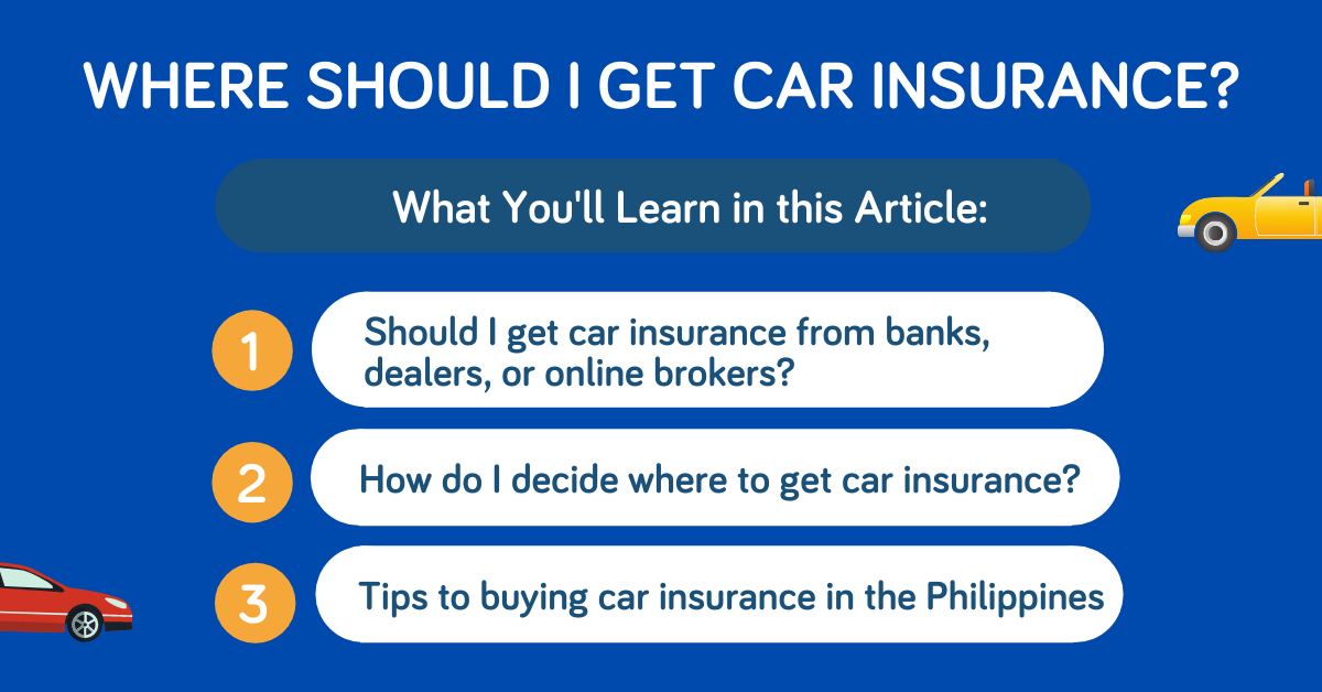 Where Should You Get Your Car Insurance: Bank, Dealer, or Broker?