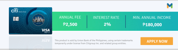 credit card for low income earners philippines - Citi Rewards Card