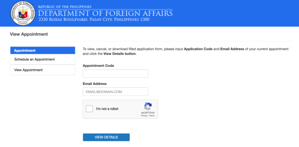 DFA Passport Appointment System - how to cancel or reschedule dfa passport appointment