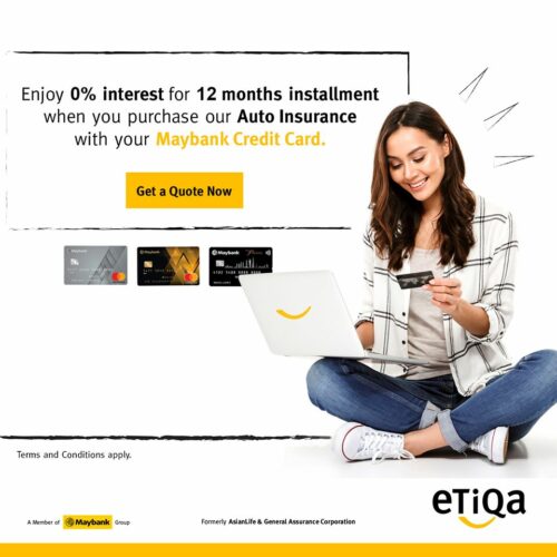 Etiqa Car Insurance Online - 0% Interest Promo
