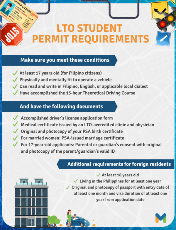 LTO student permit - lto student permit requirements and documents for local and foreign residents