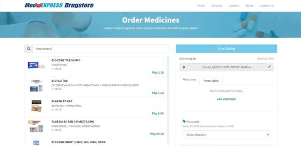 Medicine Delivery in the Philippines - MedExpress Drugstore