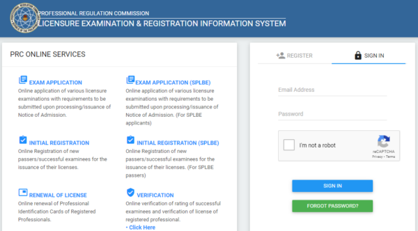 how to get a PRC ID - PRC LERIS online services