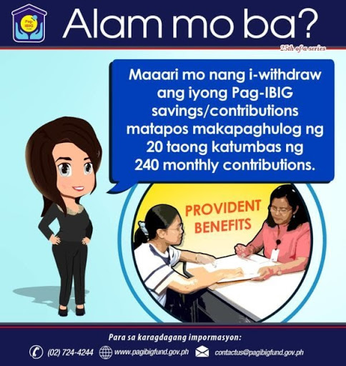 how to withdraw Pag-IBIG contribution - 240 contributions