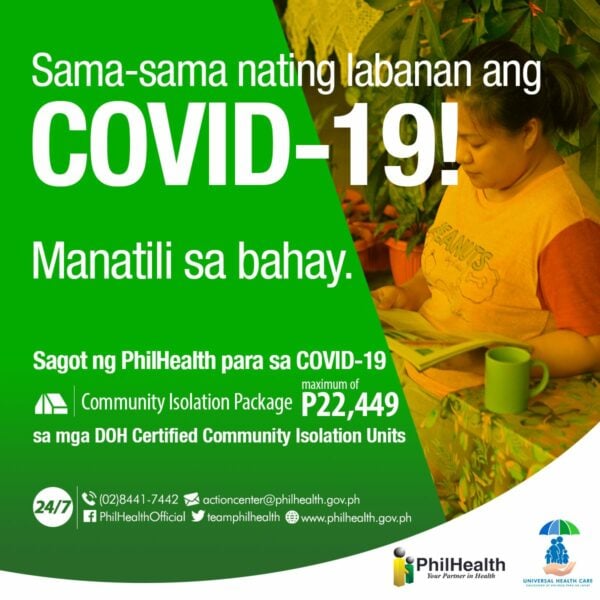 covid-19 hospitalization cost in the Philippines - PhilHealth Case Rate for Community Isolation