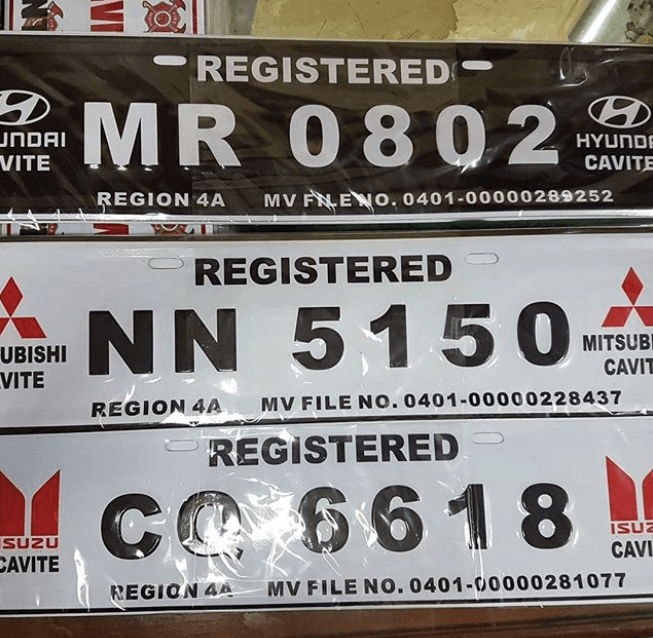 LTO plate number - license plate release