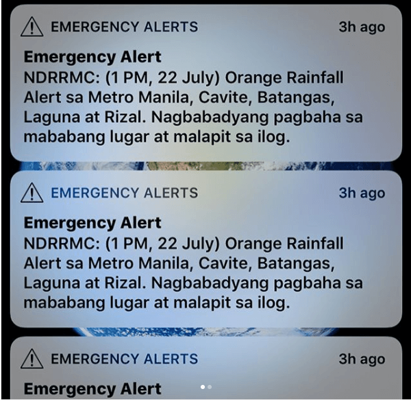 rainfall warning system philippines - NDRRMC Rainfall Warning Advisory 