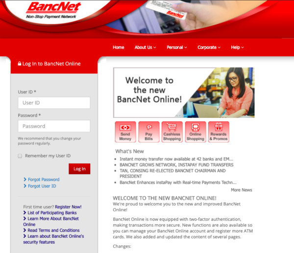 Pay Bills Online - Bancnet Online