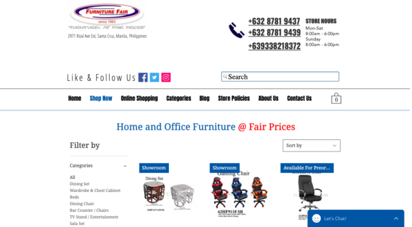 online furniture shop in the philippines - furniture fair