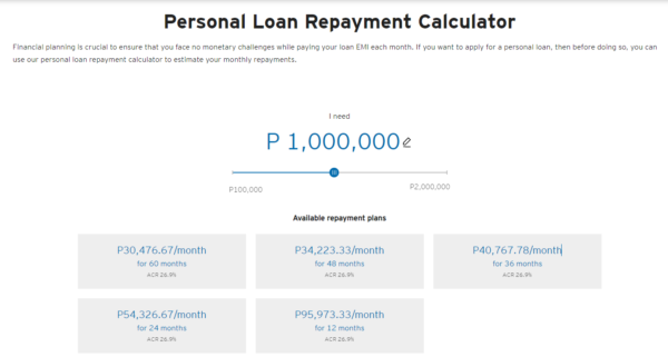 how personal loan is calculated - Citi Personal Loan calculator