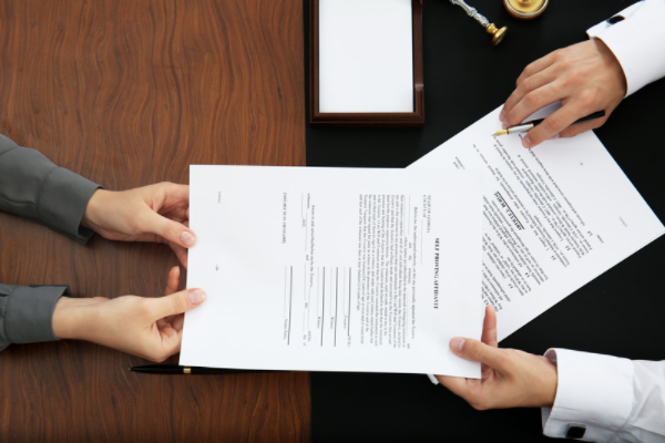 Affidavit of Car Insurance Claim - signing the document
