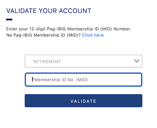 how to withdraw Pag-IBIG contribution - validate your account