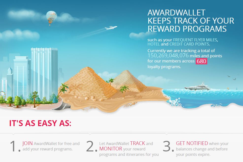 Track your points with AwardWallet